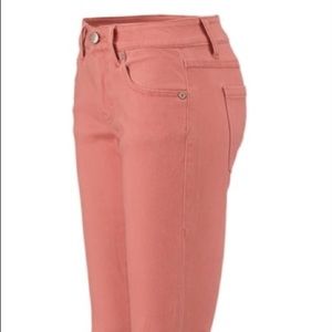 Cabi Brick Dust Pink Skinny Jeans Size 4 Style 5310